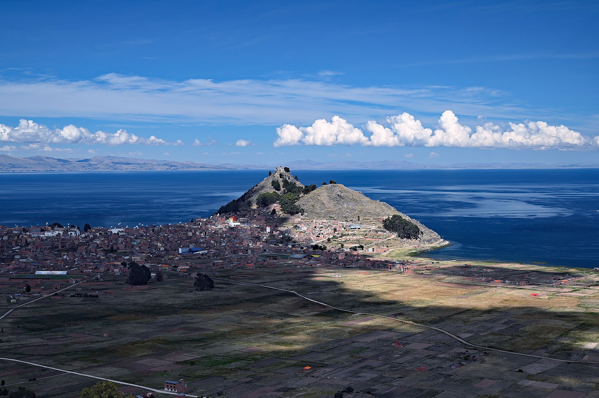 La baie de Copacabana en Bolivie